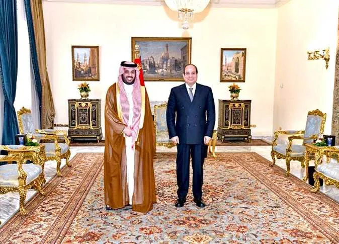 الرئيس عبد الفتاح السيسي والمستشار تركي آل الشيخ