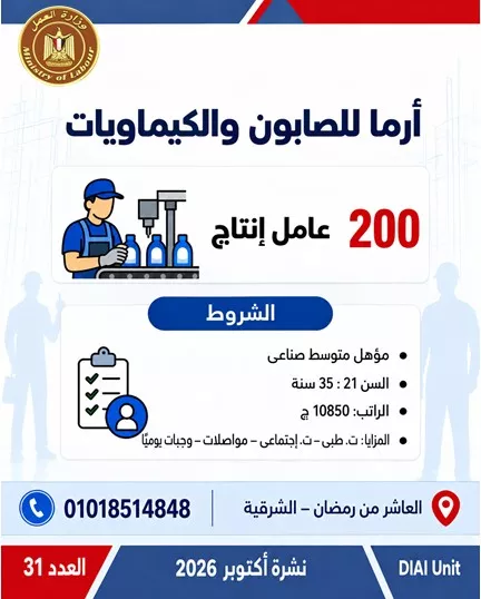 وظائف وزارة العمل الجديدة 2026