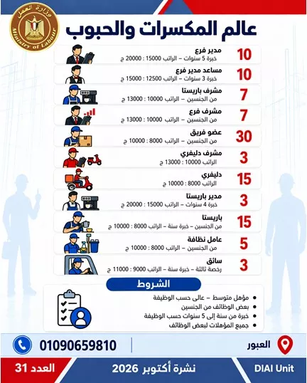 وظائف وزارة العمل الجديدة 2026