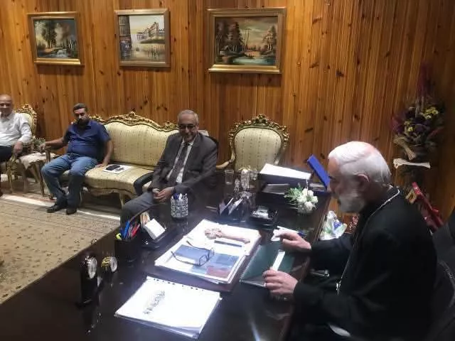 الأبنا باسيليوس فوزي وأعضاء جمعية الراعي الصالح بالمنيا