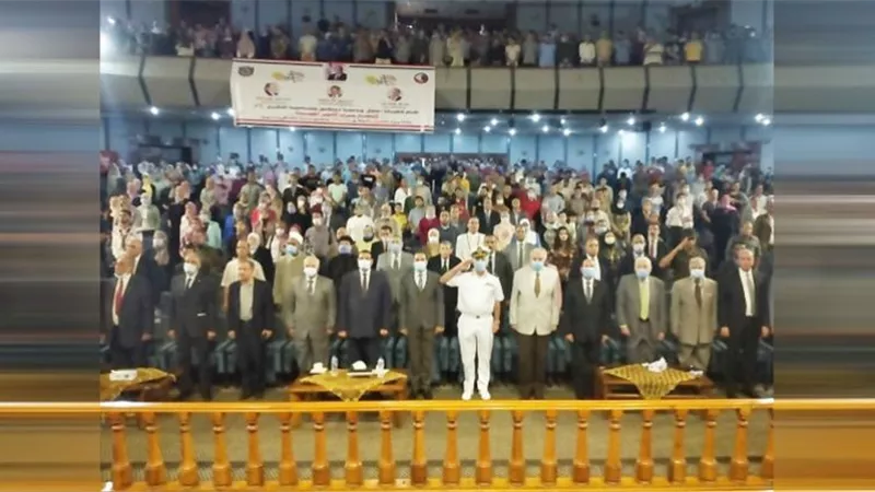 جامعة دمنهور تحتفل بمرور ٤٧عاما على إنتصار اكتوبر المجيد