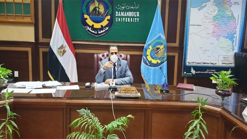 جامعه دمنهور تناقش الاستعدادات لامتحانات التيرم الثاني