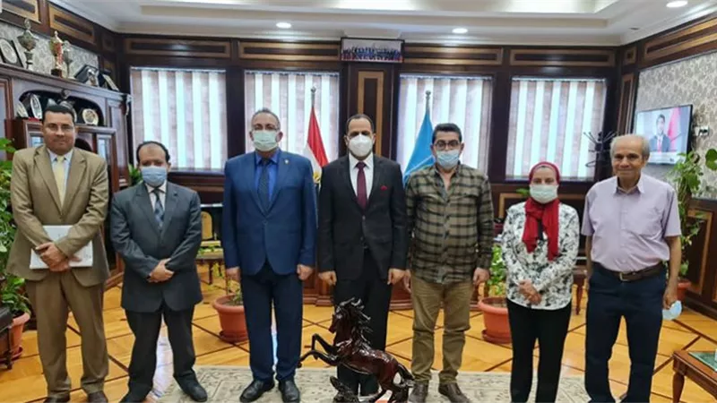 فريق تطوير الفاعلية التعليمية بالأعلى للجامعات يزور جامعة دمنهور