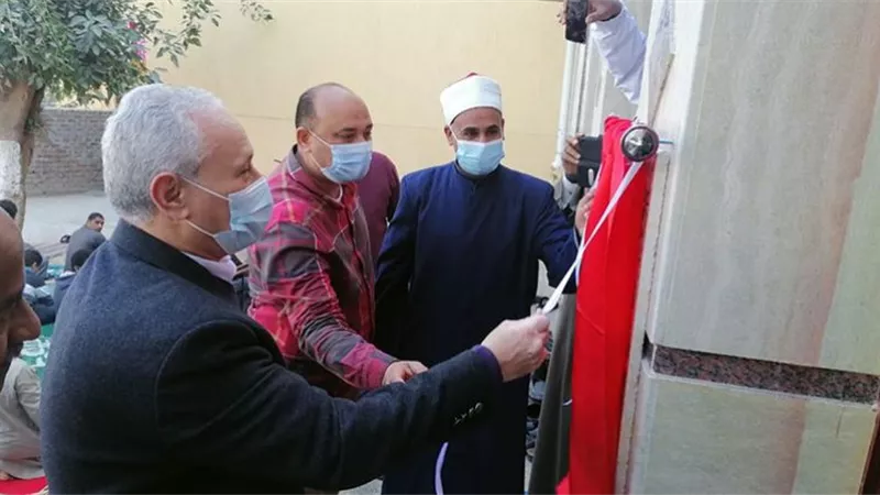محافظ الأقصر يشهد افتتاح مسجد الراضى بمنطقة أبو الجود