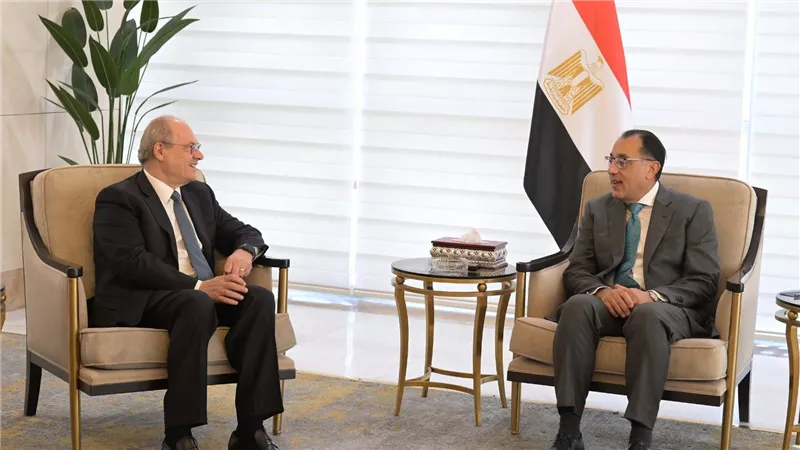 مدبولي يلتقي نائب رئيس الوزراء اللبناني