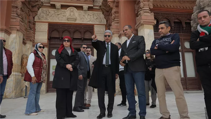 وزير السياحة والآثار بتفقد قصر البارون إمبان بمصرالجديدة