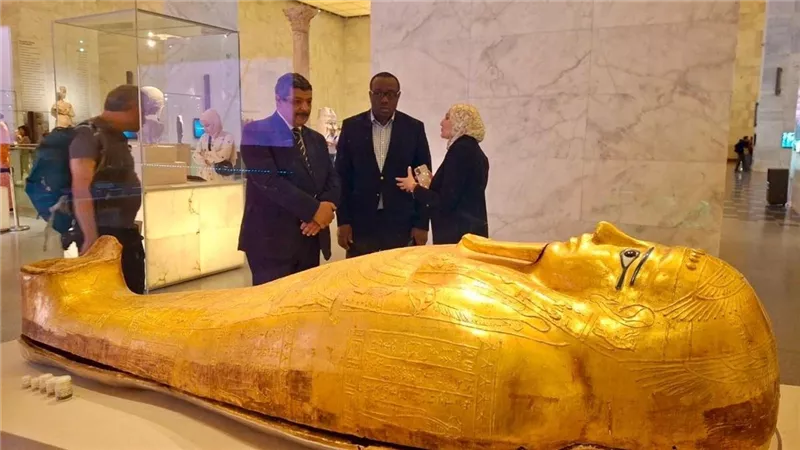متحف الحضارة يستقبل وفدًا من مسؤولي الوكالة الدولية للطاقة الذرية