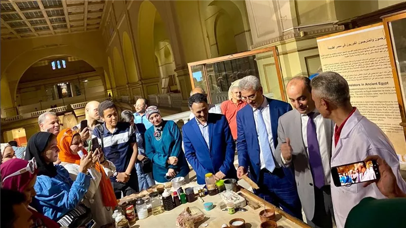المتحف المصري بالتحرير يشهد فعالية علمية حول توظيف الذكاء الاصطناعي في صيانة وترميم المومياوات
