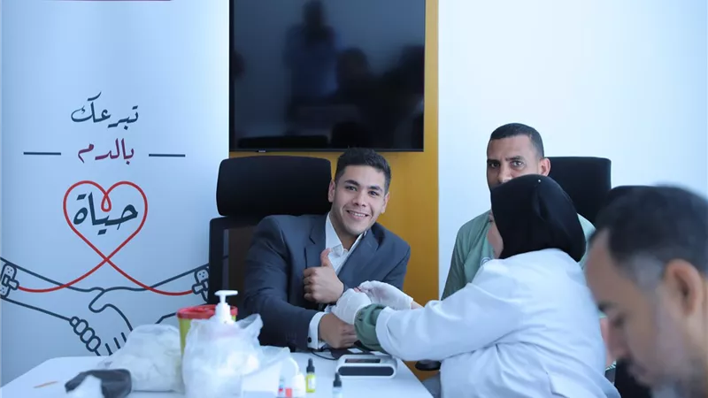 بنك مصر يطلق من جديد حملة للعاملين به للتبرع بالدم