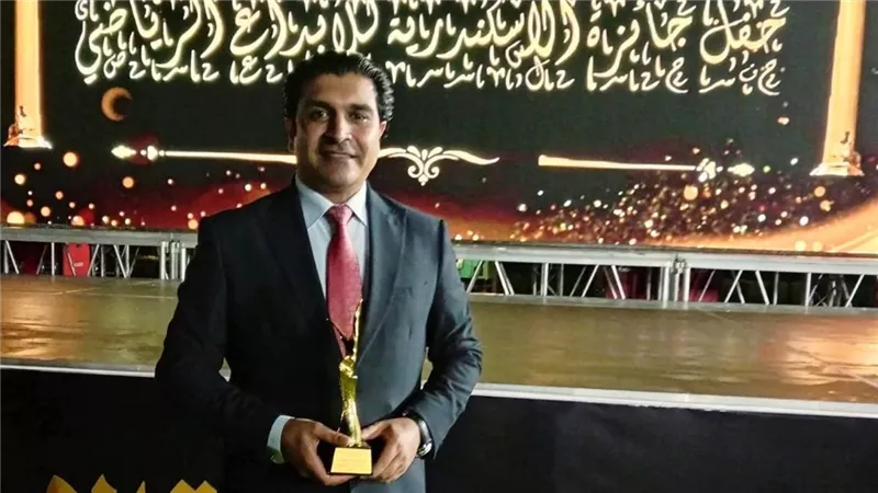 تكريم نائب رئيس الاتحاد الدولي للميني فوتبول بجائزة الإسكندرية للإبداع الرياضي 