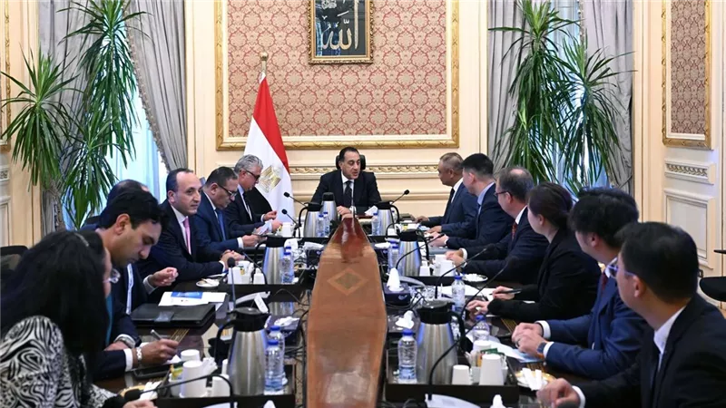 مدبولى يلتقي رئيس إيليت الصينية المُصنعة لمكونات محطات الطاقة الشمسية والرياح