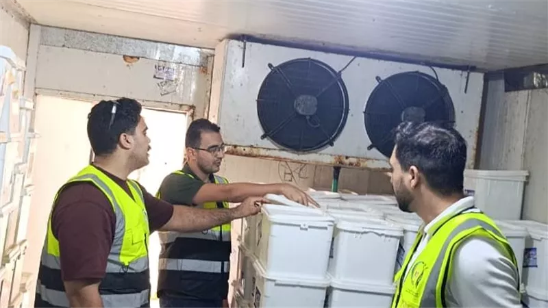 ضبط 2.5 طن جبنة مضاف إليها صودا كاوية بالغربية