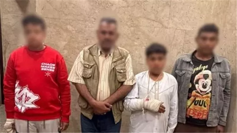 ضبط عامل ونجليه في واقعة تعدٍ على شاب بالقليوبية 