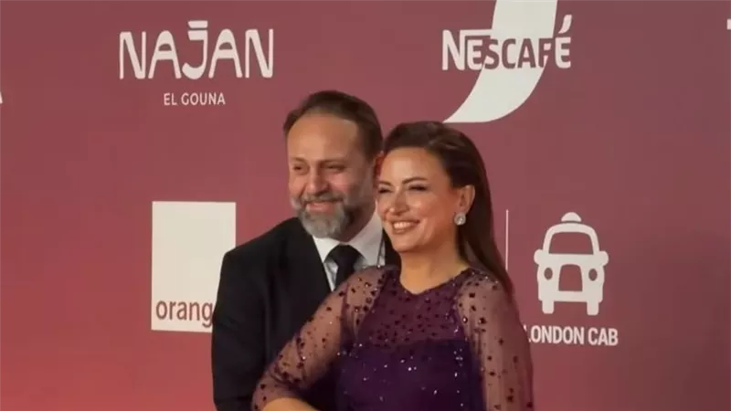 ريهام عبد الغفور وزوجها 