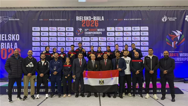 وزير الرياضة يهنئ منتخب الكاراتيه للناشئين والشباب بعد وصافة بطولة العالم بـ11 ميدالية
