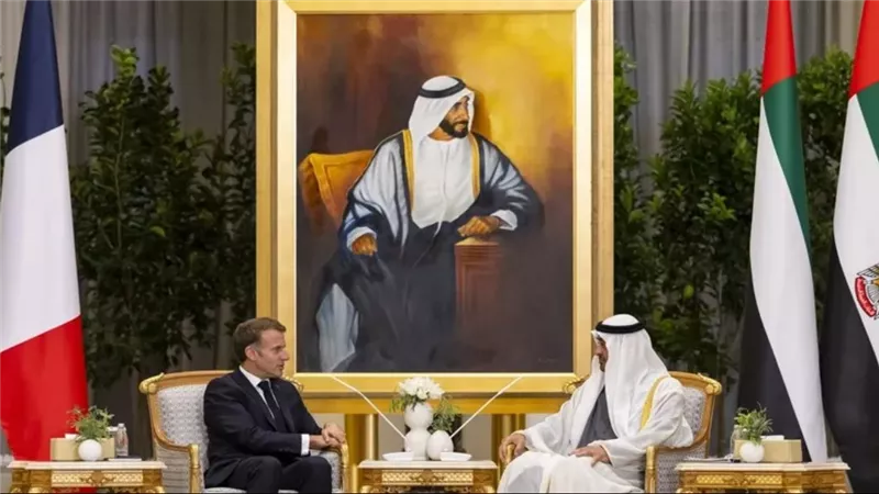 الرئيسان الإماراتي والفرنسي 