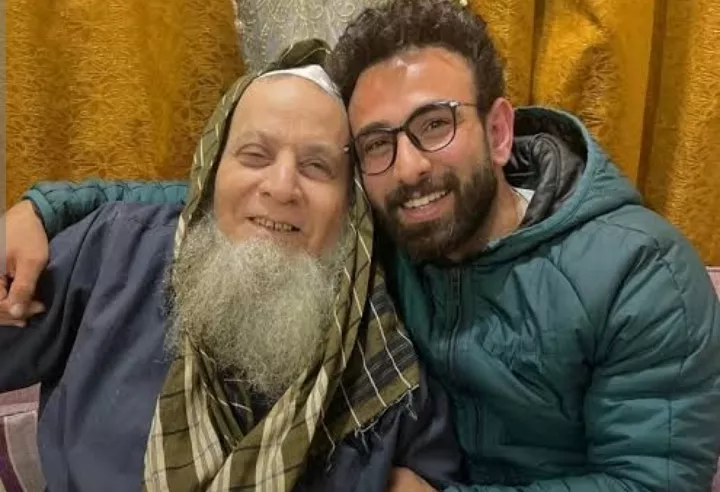 إبراهيم فايق مع والده
