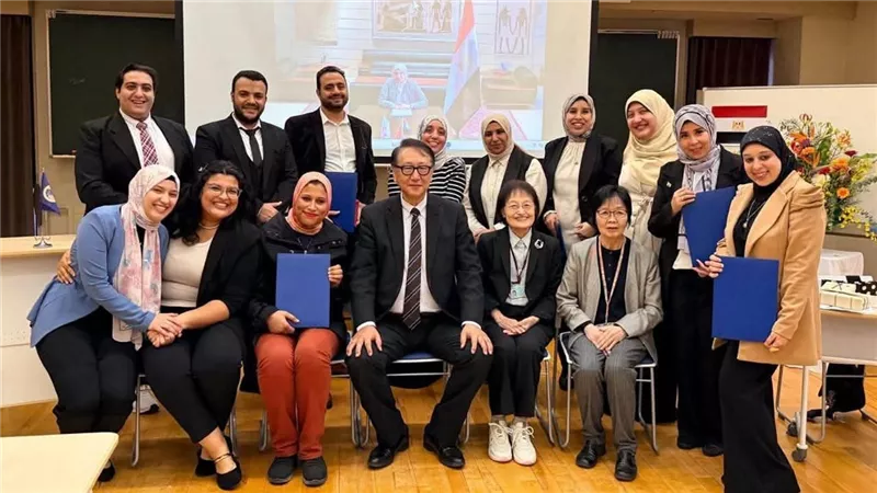  تخريج الدفعة السادسة من برنامج تدريب الكوادر التمريضية بجامعة ساكو اليابانية