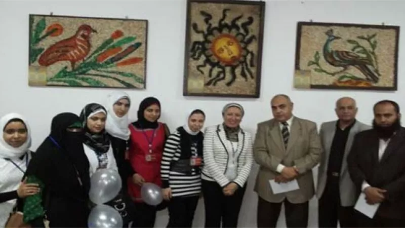 افتتاح معرض الفسيفساء بآداب دمنهور